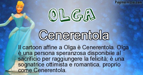 Olga - Personaggio dei cartoni associato a Olga