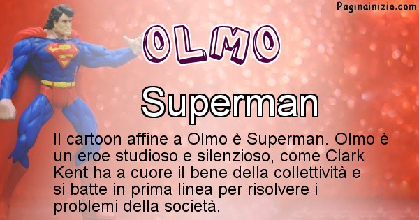 Olmo - Personaggio dei cartoni associato a Olmo