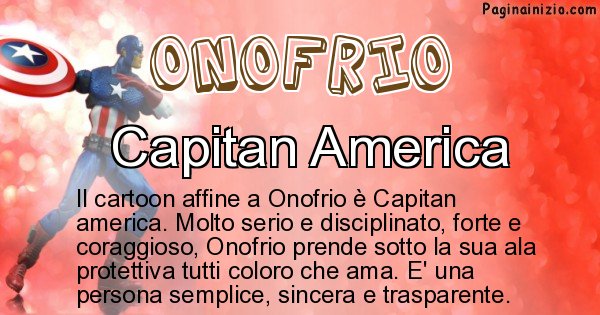 Onofrio - Personaggio dei cartoni associato a Onofrio