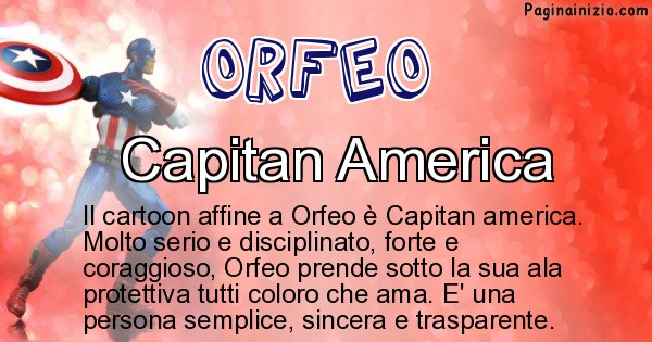 Orfeo - Personaggio dei cartoni associato a Orfeo