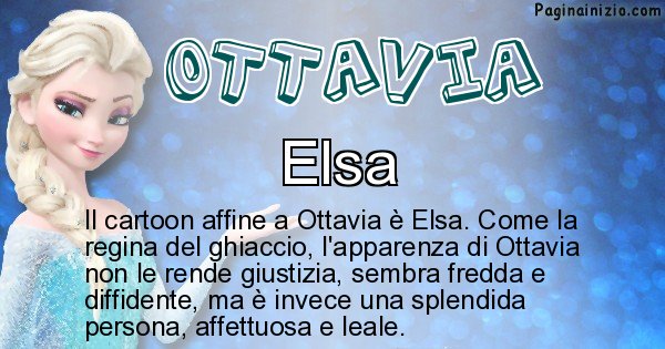 Ottavia - Personaggio dei cartoni associato a Ottavia