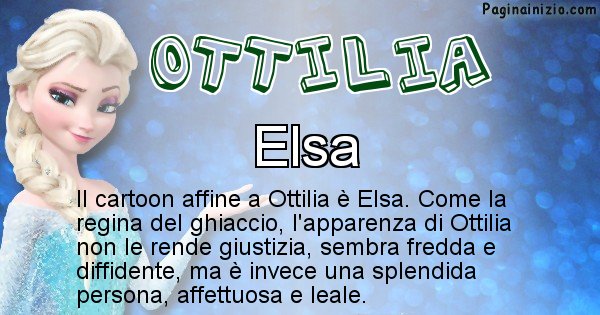 Ottilia - Personaggio dei cartoni associato a Ottilia
