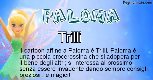 Paloma - Personaggio dei cartoni associato a Paloma