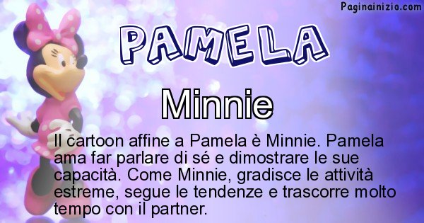 Pamela - Personaggio dei cartoni associato a Pamela
