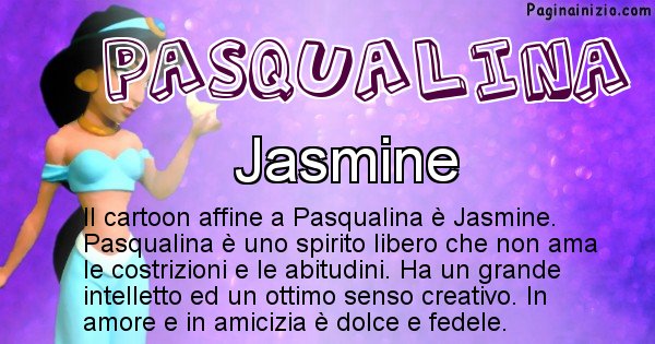 Pasqualina - Personaggio dei cartoni associato a Pasqualina