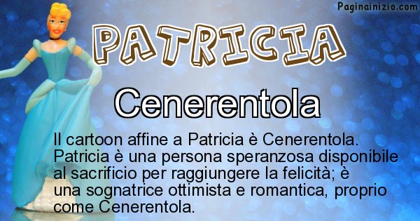 Patricia - Personaggio dei cartoni associato a Patricia