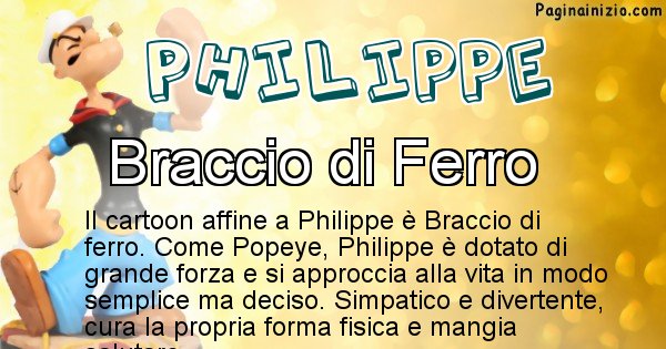 Philippe - Personaggio dei cartoni associato a Philippe