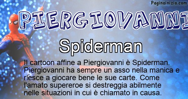 Piergiovanni - Personaggio dei cartoni associato a Piergiovanni