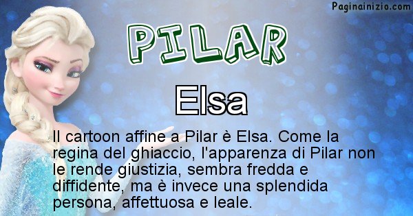 Pilar - Personaggio dei cartoni associato a Pilar