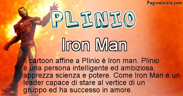 Plinio - Personaggio dei cartoni associato a Plinio