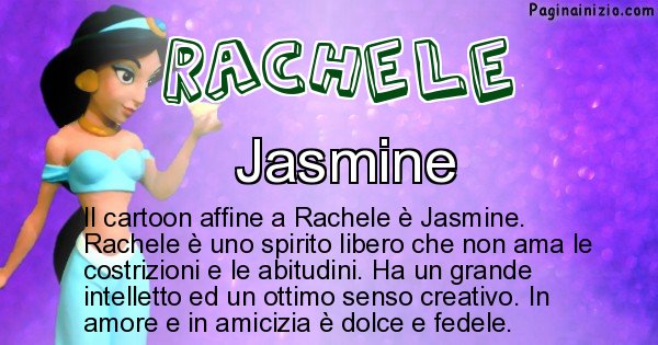 Rachele - Personaggio dei cartoni associato a Rachele