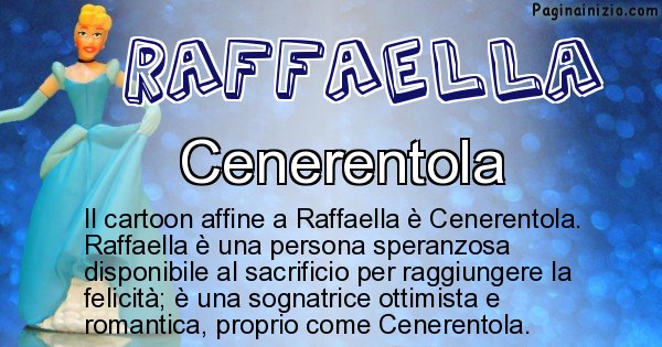 Raffaella - Personaggio dei cartoni associato a Raffaella