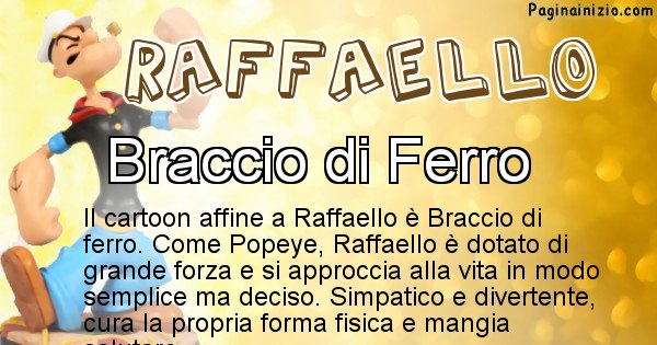 Raffaello - Personaggio dei cartoni associato a Raffaello