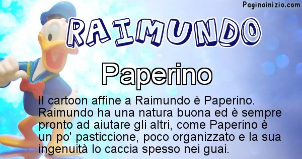Raimundo - Personaggio dei cartoni associato a Raimundo