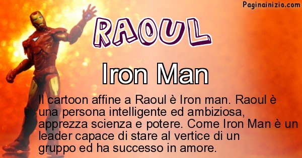 Raoul - Personaggio dei cartoni associato a Raoul