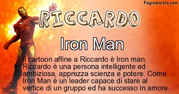 Riccardo - Personaggio dei cartoni associato a Riccardo