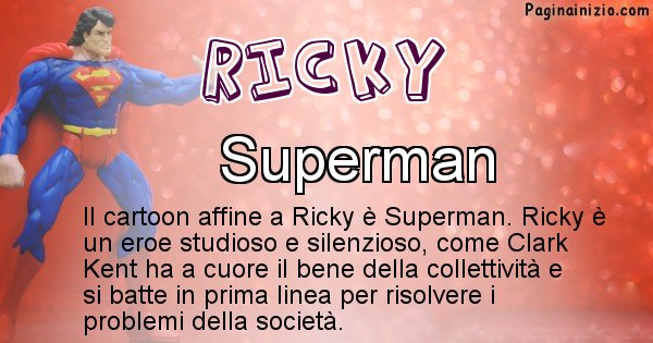 Ricky - Personaggio dei cartoni associato a Ricky
