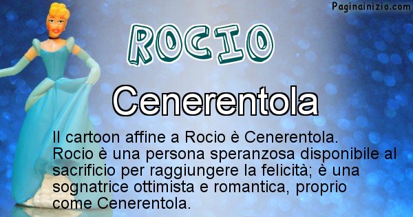 Rocio - Personaggio dei cartoni associato a Rocio