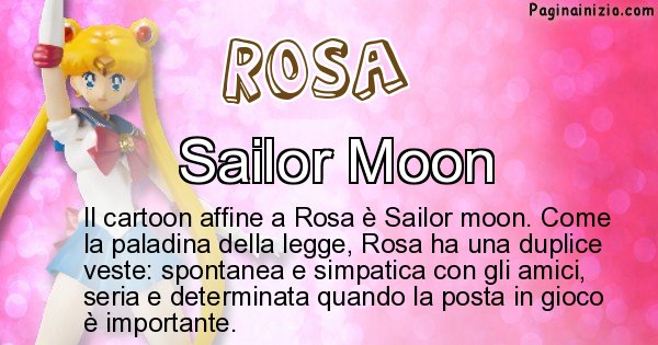 Rosa - Personaggio dei cartoni associato a Rosa