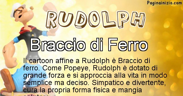 Rudolph - Personaggio dei cartoni associato a Rudolph