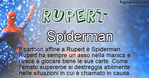Rupert - Personaggio dei cartoni associato a Rupert
