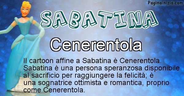 Sabatina - Personaggio dei cartoni associato a Sabatina