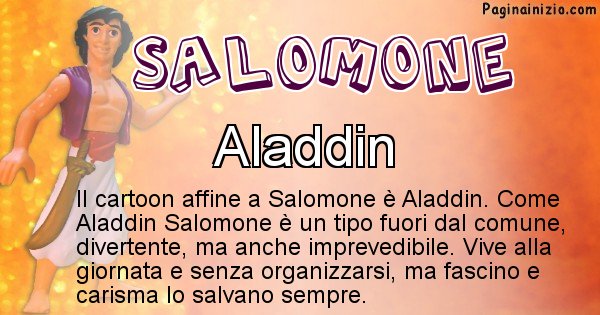 Salomone - Personaggio dei cartoni associato a Salomone