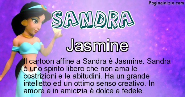Sandra - Personaggio dei cartoni associato a Sandra