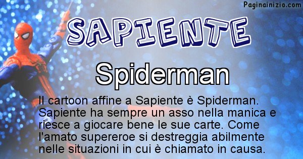 Sapiente - Personaggio dei cartoni associato a Sapiente