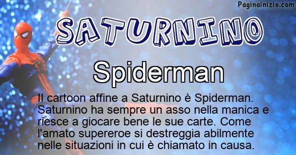 Saturnino - Personaggio dei cartoni associato a Saturnino