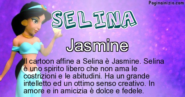 Selina - Personaggio dei cartoni associato a Selina