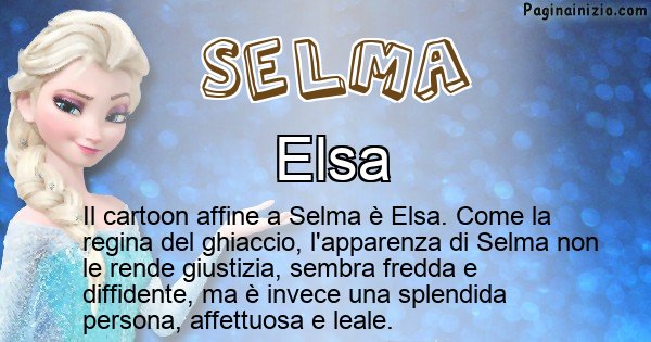 Selma - Personaggio dei cartoni associato a Selma