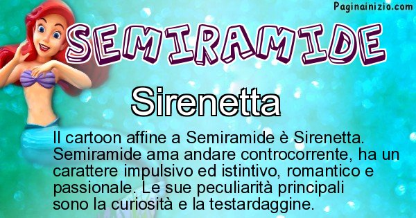 Semiramide - Personaggio dei cartoni associato a Semiramide