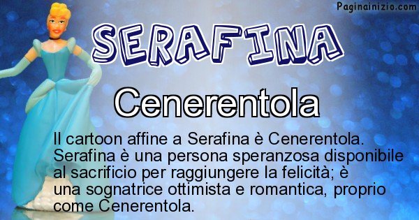 Serafina - Personaggio dei cartoni associato a Serafina