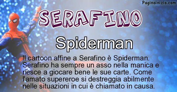 Serafino - Personaggio dei cartoni associato a Serafino