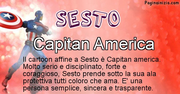 Sesto - Personaggio dei cartoni associato a Sesto