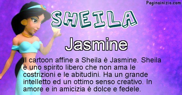 Sheila - Personaggio dei cartoni associato a Sheila