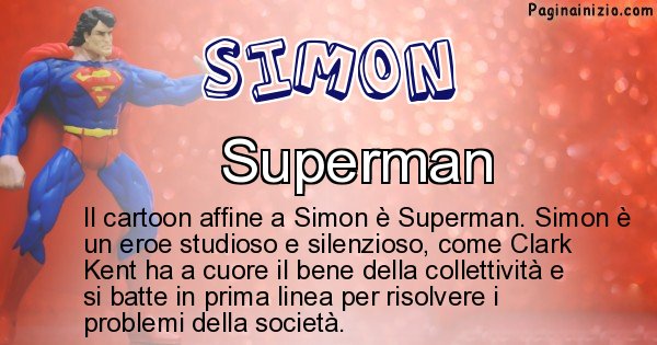 Simon - Personaggio dei cartoni associato a Simon