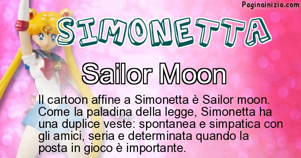 Simonetta - Personaggio dei cartoni associato a Simonetta