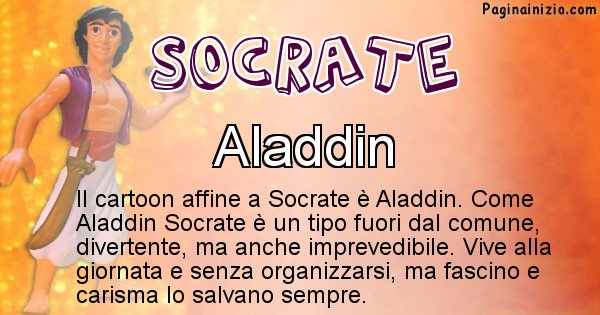 Socrate - Personaggio dei cartoni associato a Socrate