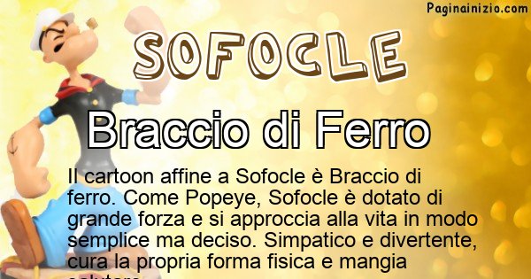 Sofocle - Personaggio dei cartoni associato a Sofocle