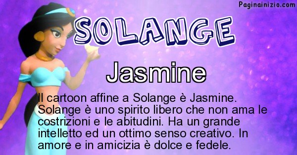 Solange - Personaggio dei cartoni associato a Solange