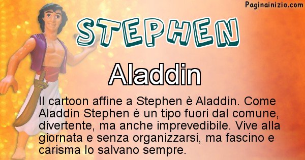 Stephen - Personaggio dei cartoni associato a Stephen