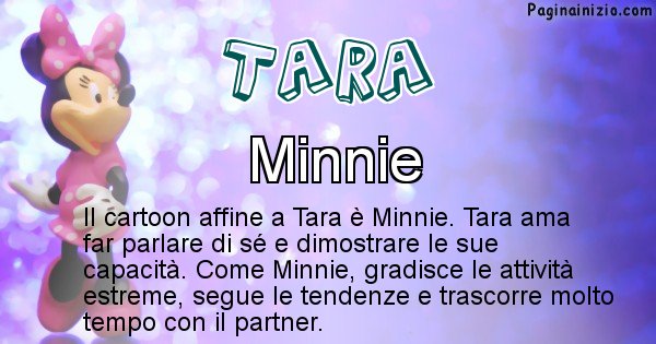 Tara - Personaggio dei cartoni associato a Tara