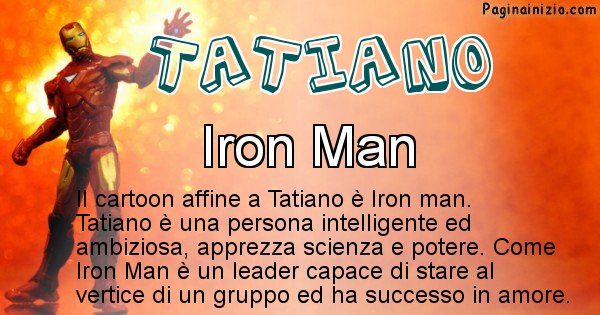 Tatiano - Personaggio dei cartoni associato a Tatiano