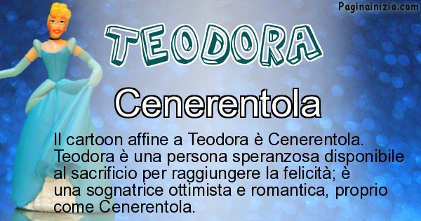 Teodora - Personaggio dei cartoni associato a Teodora