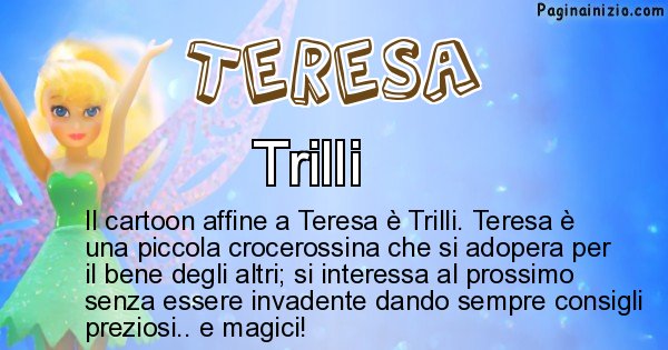 Teresa - Personaggio dei cartoni associato a Teresa