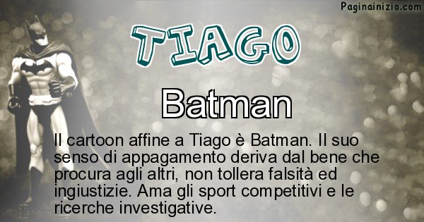 Tiago - Personaggio dei cartoni associato a Tiago