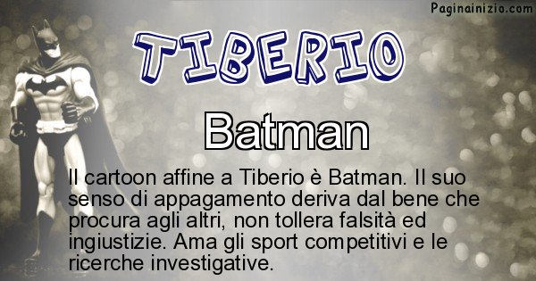 Tiberio - Personaggio dei cartoni associato a Tiberio