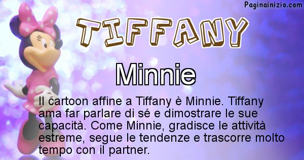 Tiffany - Personaggio dei cartoni associato a Tiffany